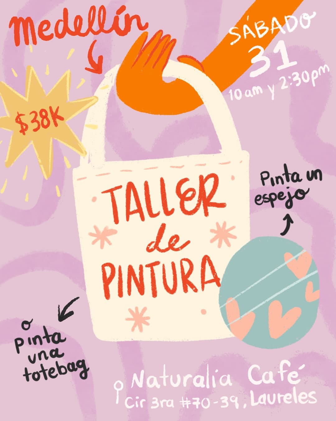 Pintar totebags o espejos